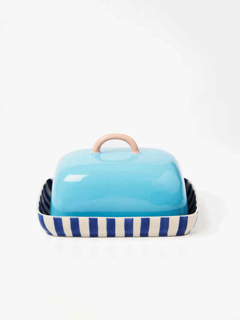 Jones & Co Blue Butter Dish