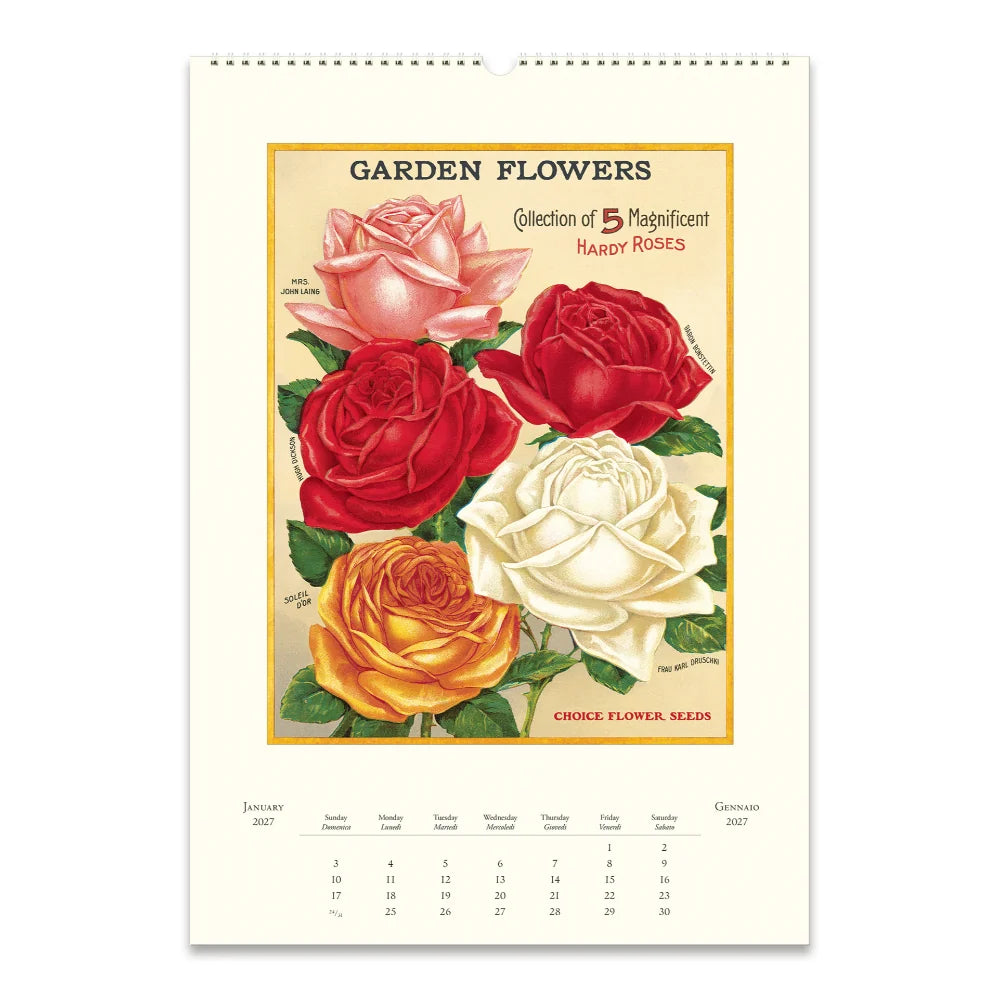2027 Wall Calendar- Garden Flowers