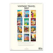 2027 Wall Calendar- Vintage Travel