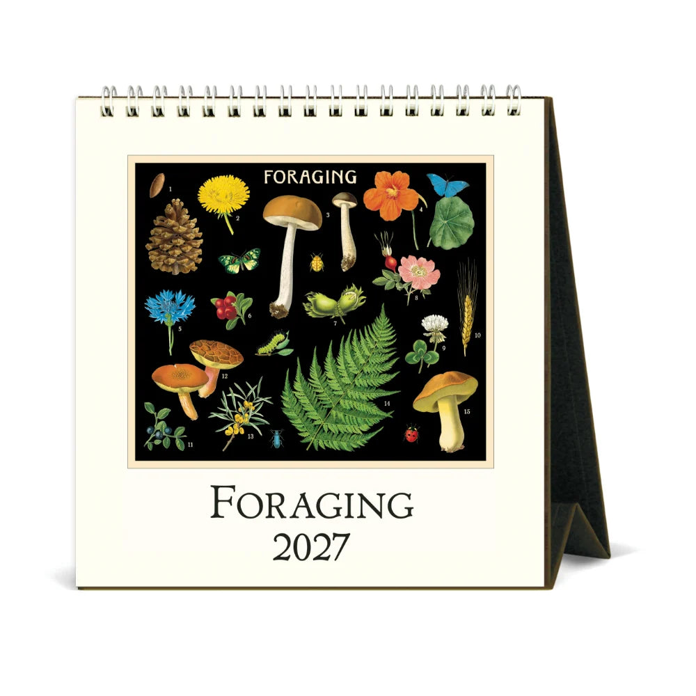 Cavallini & Co 2027 Desk Calendar Foraging