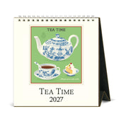 Cavallini & Co 2027 Desk Calendar Tea Time