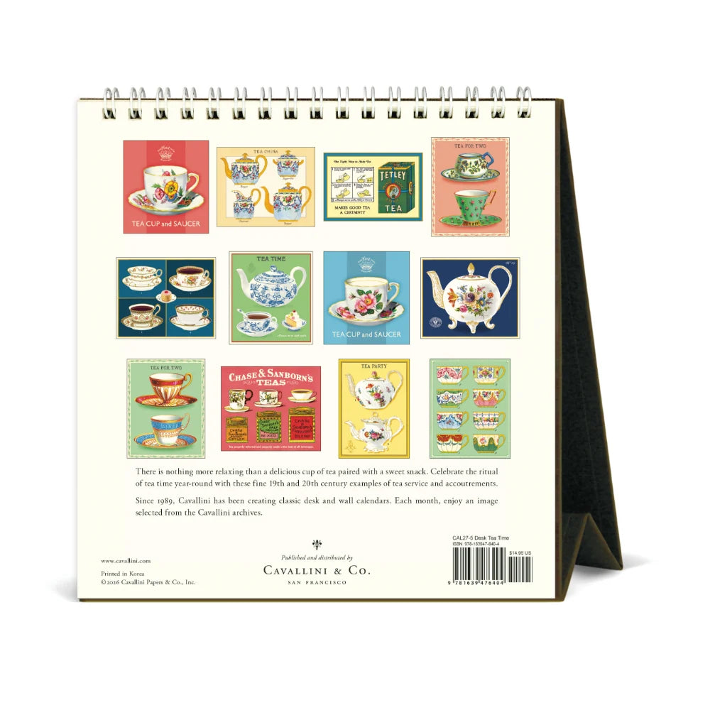 2027 Desk Calendar- Tea Time