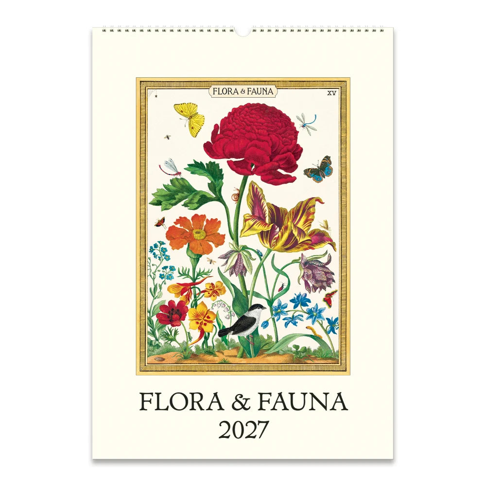 Cavallini & Co 2027 Wall Calendar Flora & Fauna