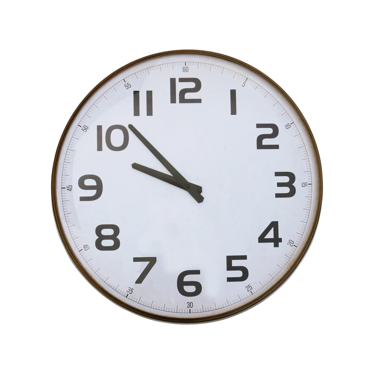 CC Interiors Antique Brass Finish Iron Wall Clock