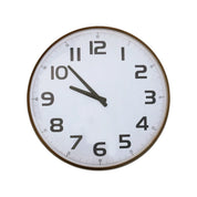 CC Interiors Antique Brass Finish Iron Wall Clock