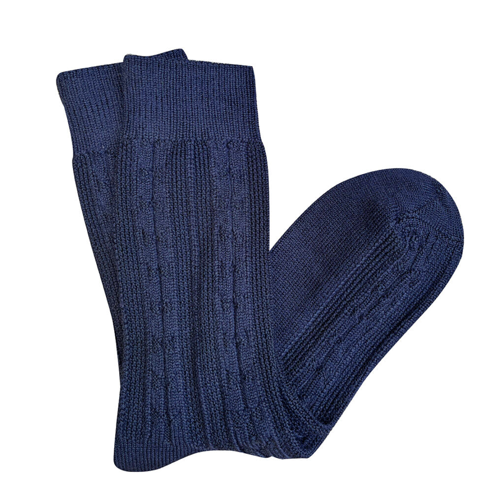 Chunky Cable Wool Socks