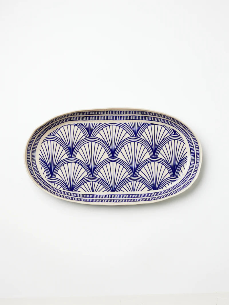 Jones & Co Large Platter in Indigo