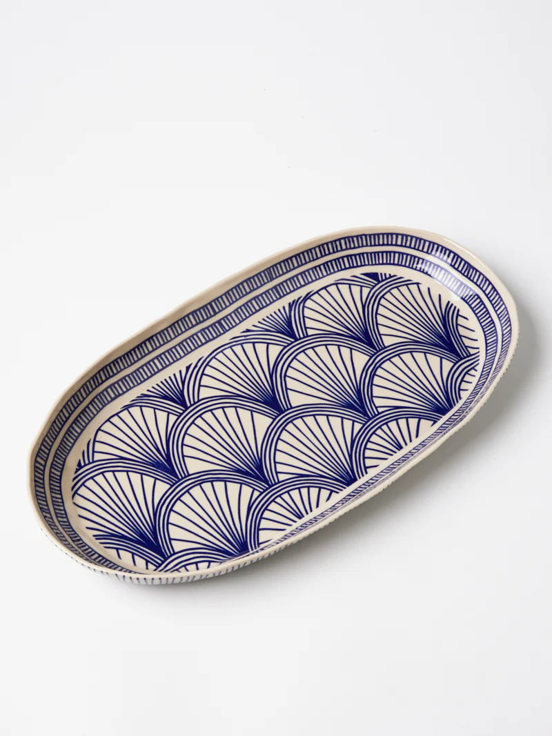 Caravan Large Platter- Indigo
