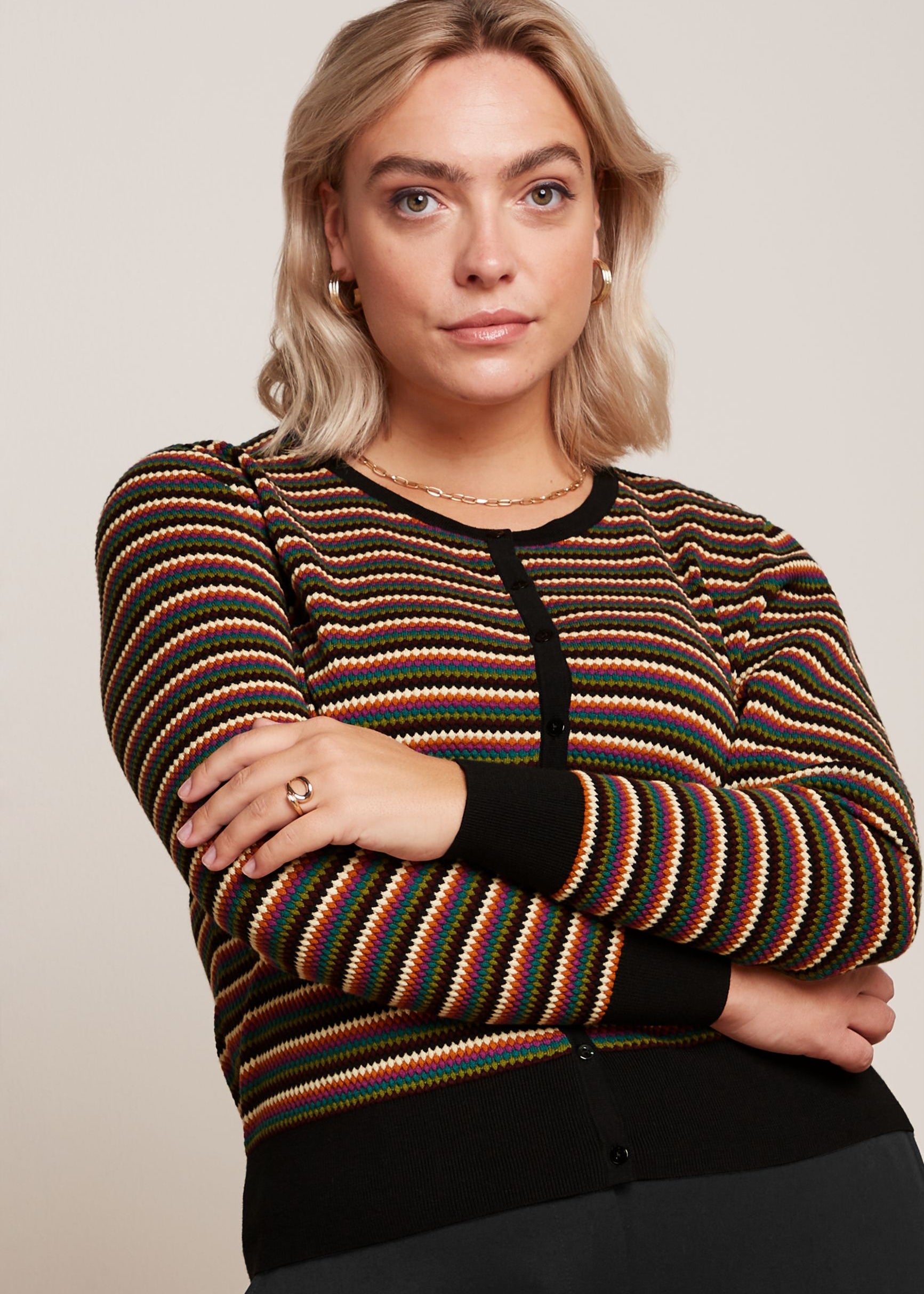 King Louie Cardi Roundneck in Gilmour