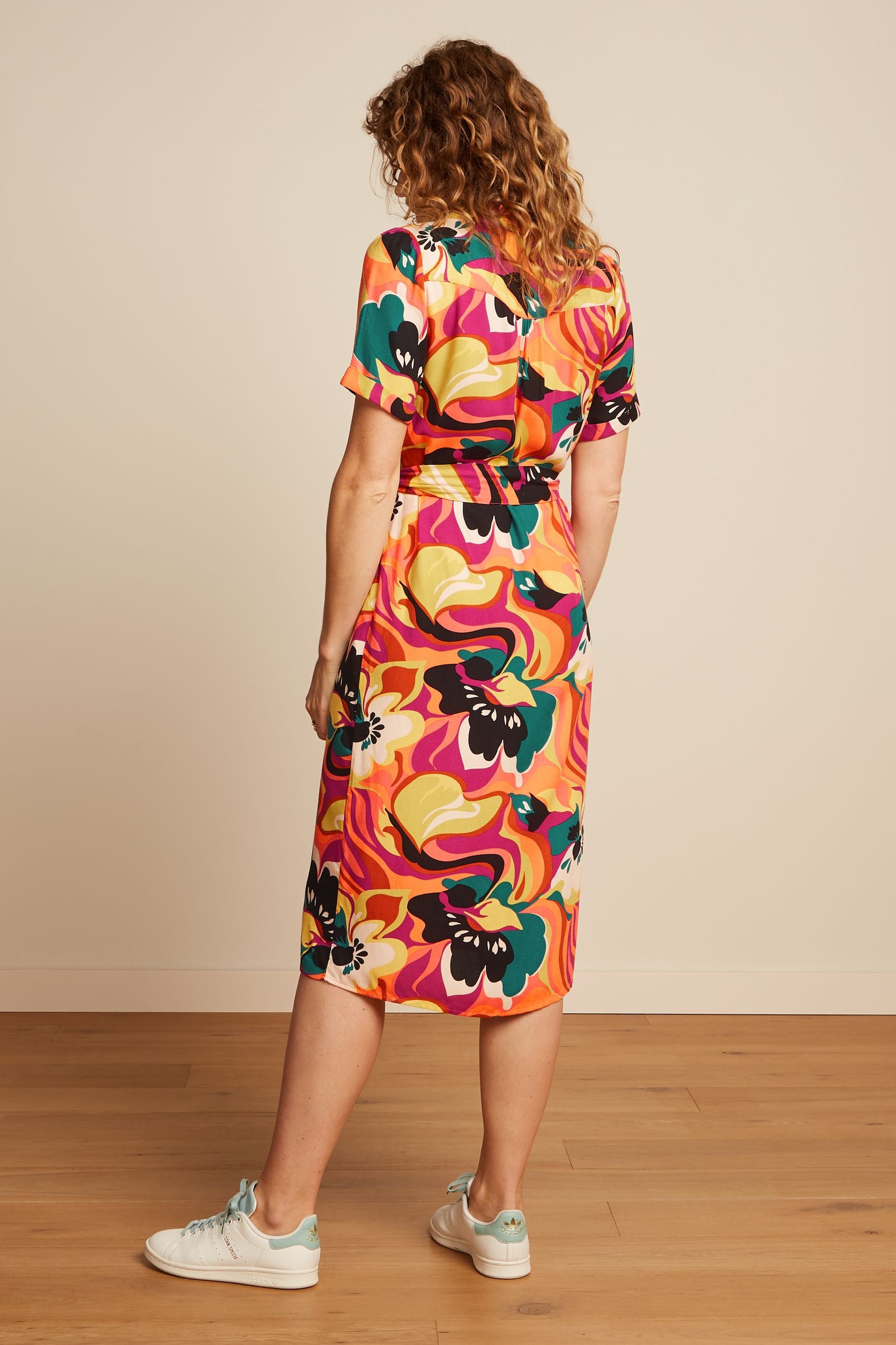 Carina Tunic Dress- Aurelio Orange