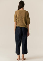 Carsen Crop Pant- Dark Wash