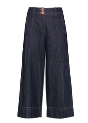 Carsen Crop Pant- Dark Wash