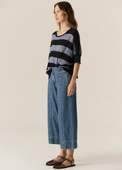 Carsen Crop Pant- Light Wash