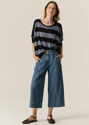Carsen Crop Pant- Light Wash