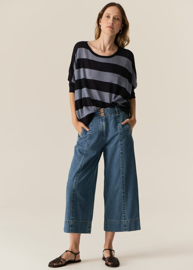 Carsen Crop Pant- Light Wash