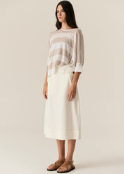 Carsen Skirt- Ecru