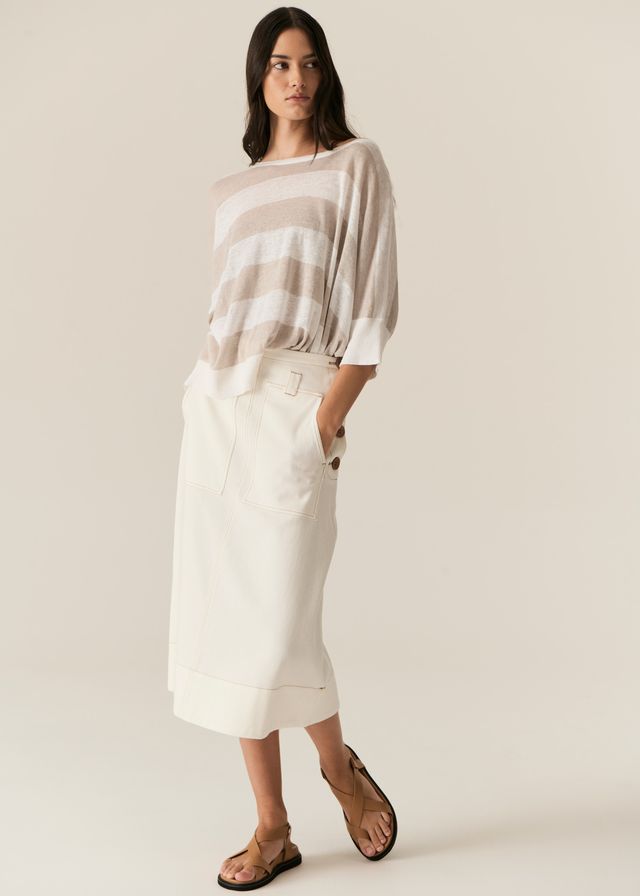 Carsen Skirt- Ecru