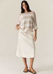 Carsen Skirt- Ecru