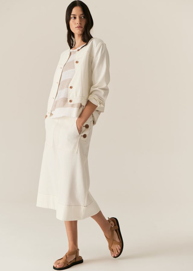 Carsen Skirt- Ecru
