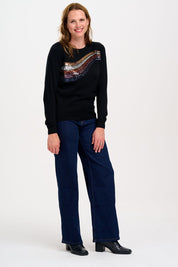 Cece Jumper-Sequin Wave