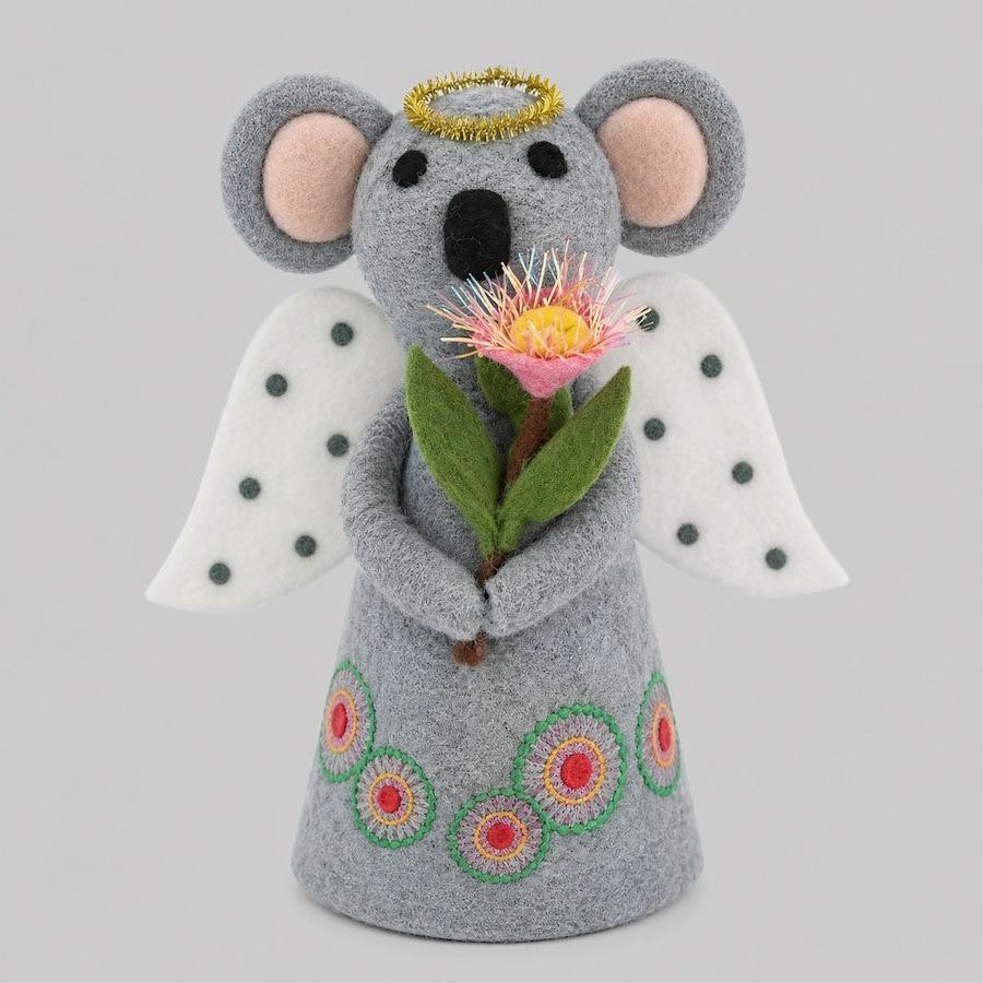 Vixen & Velvet Celeste Koala Felt Tree Topper