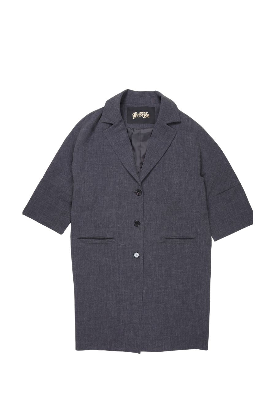 Celine Wool Coat- Charcoal