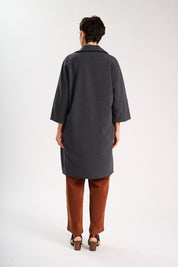 Celine Wool Coat- Charcoal
