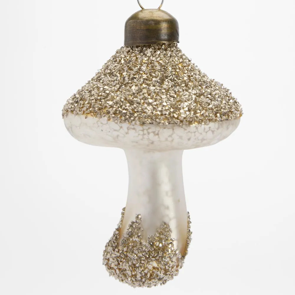 Vixen & Velvet Champagne Glitter Mushrooms Boxed Set of 3