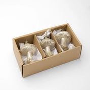 Champagne Glitter Mushrooms- Box Set of 3