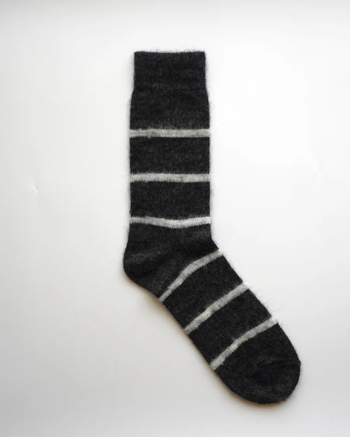 Olso Mohair Wool Border Socks