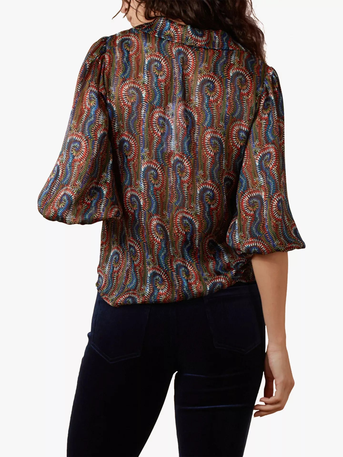 Charlie Shirt- Swirls & Strangers Print