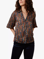 Charlie Shirt- Swirls & Strangers Print
