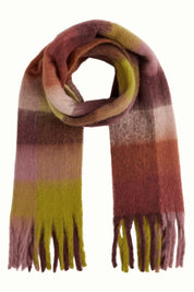 King Louie Check Scarf Multi in Porto Red