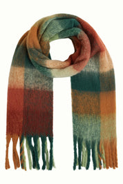 King Louie Check Scarf Multi in Pine Green