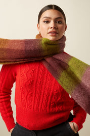 Check Scarf Multi