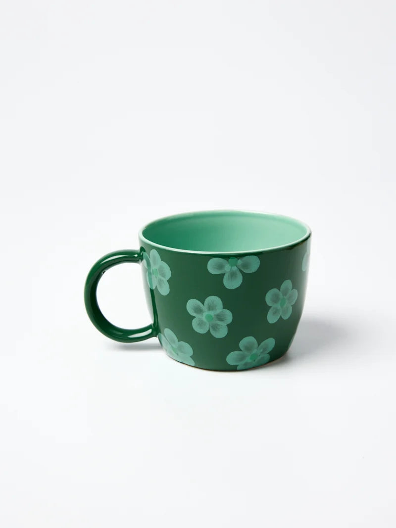 Daisy Chino Mug- Green
