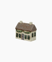 French Country Christmas Tealight Cottage with Swag