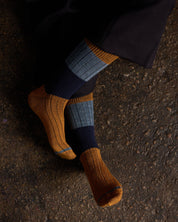 Chunky Rib Wool Socks