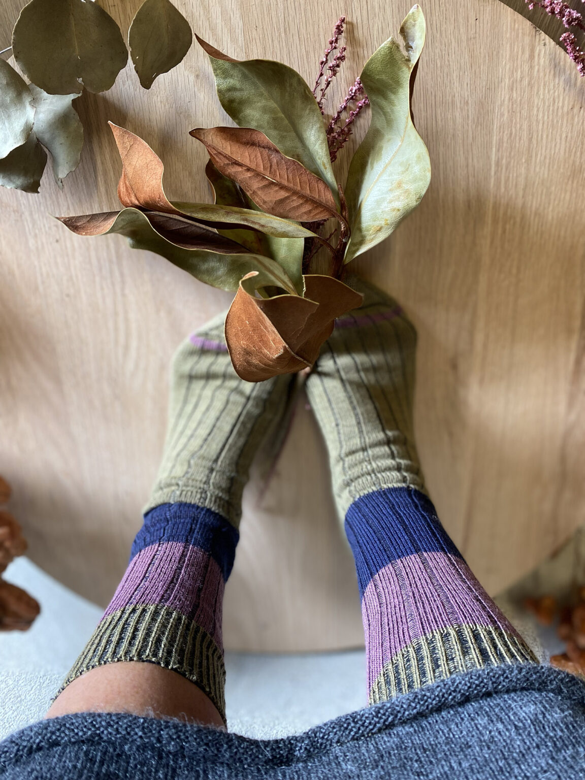 Chunky Rib Wool Socks