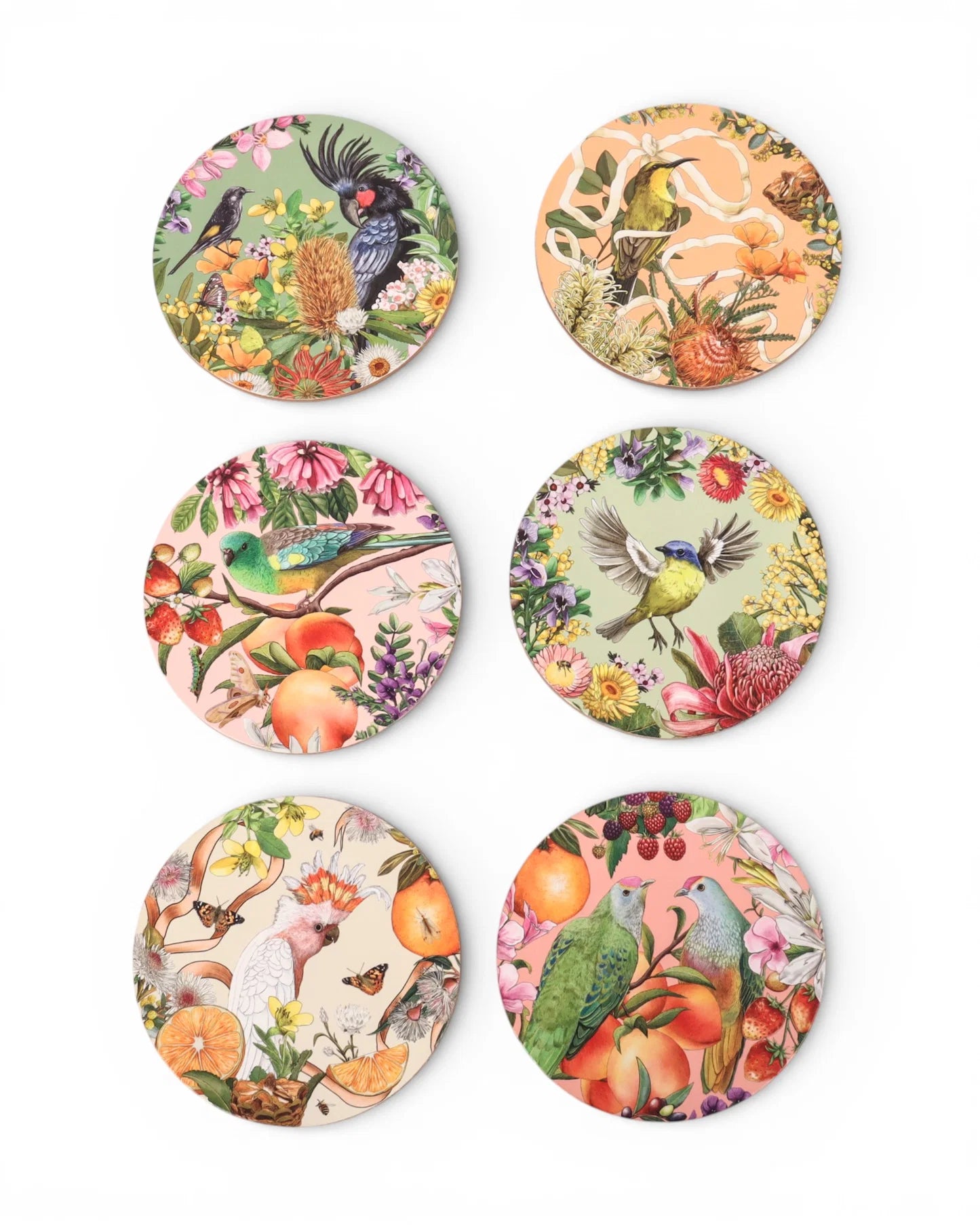 La La Land Coaster Set Birds of Australia