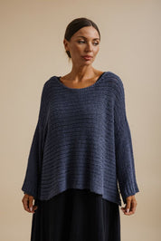 Talamaya Coast To Coast Pullover in Indigo