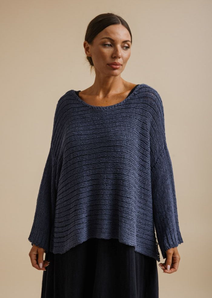 Talamaya Coast To Coast Pullover in Indigo