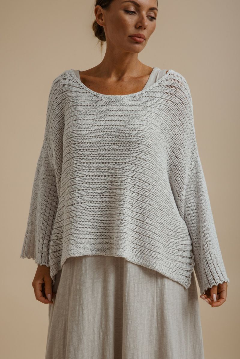 Coast To Coast Pullover- Silver