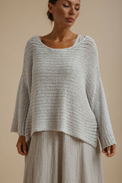 Coast To Coast Pullover- Silver