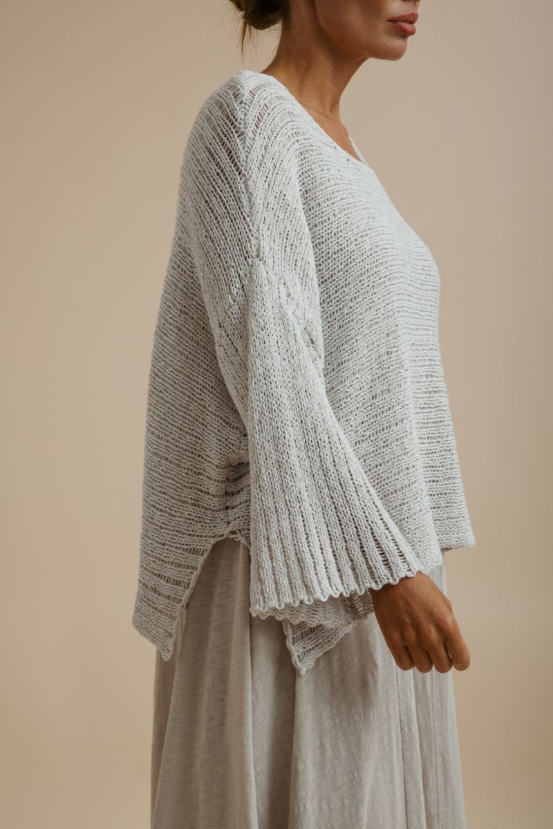 Coast To Coast Pullover- Silver