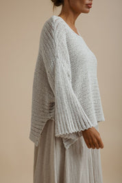 Coast To Coast Pullover- Silver