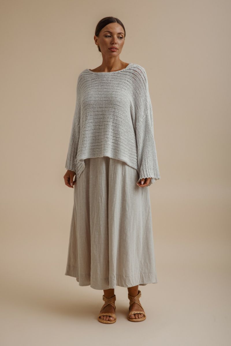 Coast To Coast Pullover- Silver