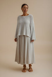 Coast To Coast Pullover- Silver