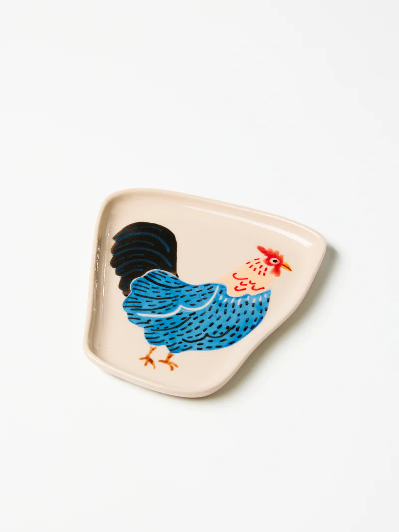 Jones & Co Coop Wonky Barn Blue Plate