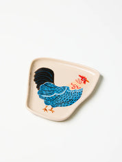 Jones & Co Coop Wonky Barn Blue Plate